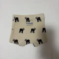 monmimi ベビーパンツ XSサイズ 黒ヤギ柄