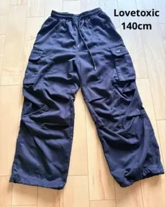 美品　ラブトキシック 140cm LTXC カーゴパンツ ブラック