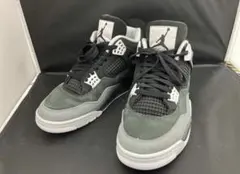 Air Jordan 4 グレー/ブラック