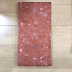 花柄 袋帯 オレンジ系