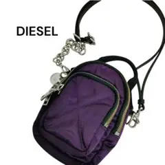 【美品✨️】DIESELディーゼル 2wayミニショルダーバッグ パープルのサムネイル