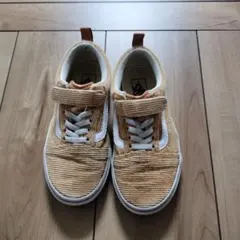 キッズ☆Vans コーデュロイ スニーカー 20cm☆茶色　バンズ