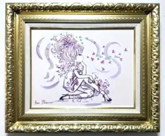 【F10号】水森亜土（piano）手描き作品/表裏サイン有り/油彩/高級額縁入り 2026年最新】水森亜土 絵画の人気アイテム - メルカリ
