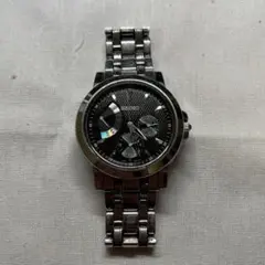 SEIKO セイコー 黒文字盤 クオーツ 腕時計【動作未確認】