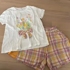 未使用　kp ニットプランナー 半袖　Ｔシャツ　ショートパンツ　二点セット