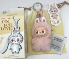 【G】POP MART ラブブ　イニシャル　ぬいぐるみキーホルダー