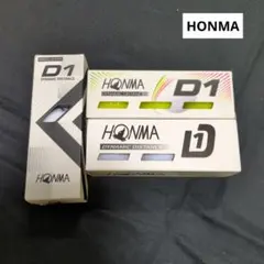 【HONMA】 D1 ゴルフボール ホワイト＆イエロー 計3スリーブ※新品未使用のサムネイル