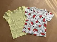キッズ　半袖トップス　Tシャツ　２枚セット　80㎝