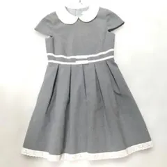 美品★　CHOPIN フォーマルワンピース　130cm　グレー　発表会　お受験