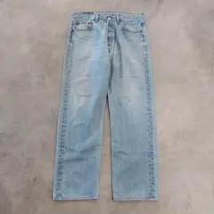 リーバイス501 W28 青 古着 90s USA製 ヒゲ ハチノス 21987 - メルカリ