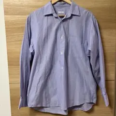 comoli 22AW コモリシャツ SAX STRIPE 1