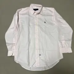 Ralph Lauren 薄いピンク 長袖シャツ M