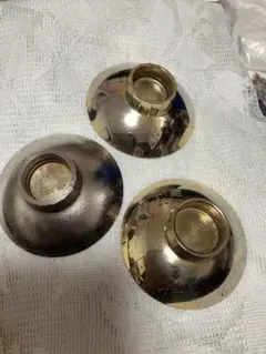 金色の金属製お椀 3個セット
