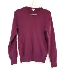 ユニクロ UNIQLO カシミヤ 100% ワインレッド セーター ニット 長袖