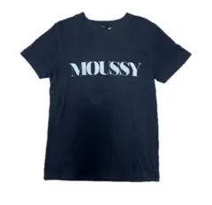 MOUSSY マウジー ブラック Tシャツ ロゴプリント