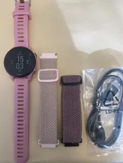 Garmin Forerunner 255S ピンク 本体 交換バンド付き
