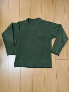 美品　mont-bell S フリース 長袖 ダークグリーン