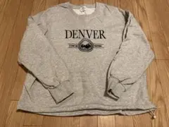coen DENVERプリント スウェット Lサイズ グレー