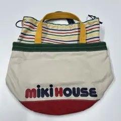 MIKI HOUSE バケツ型ロゴトートバッグ