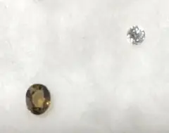 天然石 と合成石のルース 2点セット ハンドメイド素材　No.514