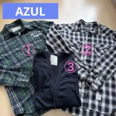 AZUL メンズシャツ　カーディガン　3セット