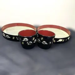 超希少品‼️新品 わちふぃーるど ダヤン 丸蕎麦皿 蕎麦猪口 猫に大判小判 4点