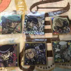ジョジョ4部ウエハース　キャラクターシール 6枚セット