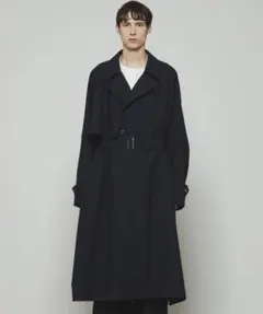 THE RERACS THE TRENCH PONCHO(DARK NAVY)