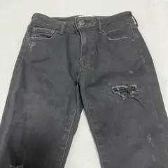 AZUL by MOUSSY ダメージ加工 スキニーデニム ダメージジーンズ
