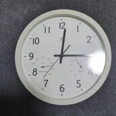 SHARP 掛時計 温湿度計付き 直径約30cm