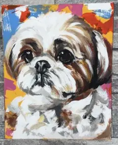シーズー　イラスト　犬