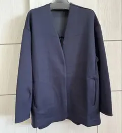匿名送料込　新品★anysis エニィシス　ノーカラージャケット　ネイビー★２