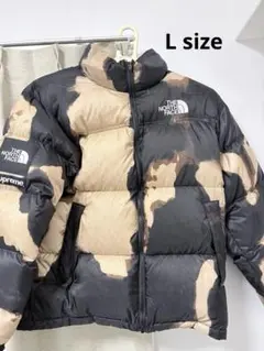 Supreme ノースフェイス ヌプシ ヌプシ Lサイズ ブリーチ 黒茶 美品