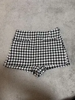ZARA ハウンドトゥース ショートパンツ