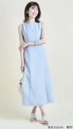 最終価格【美品】アプワイザーリッシェ バックシャンツィードワンピース