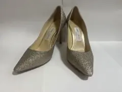 ジミーチュウ JIMMY CHOO グリッターヒールパンプス