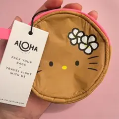 【たまご】アロハコレクション ハローキティ ミッドポーチ 免税店 限定 期間限定値下げしました。アロハコレクション キティ 免税店 ポーチ