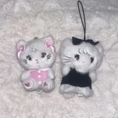 mikko BLACK RIBBON ガチャ　マスコット ムース　ぬいぐるみ