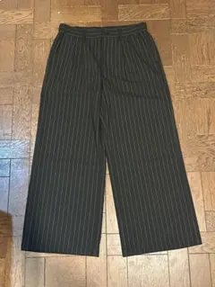 ストライプ ワイドパンツ