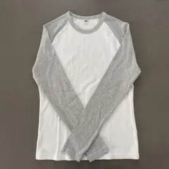 UNIQLO ソフトリブクルーネックTシャツ 長袖 レディース