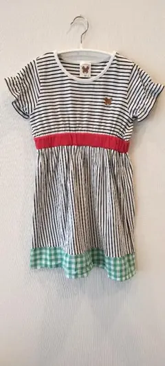 くまのがっこう 半袖ワンピース 120