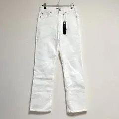 新品 タグ付き JEANASIS バックスリットデニム ホワイト