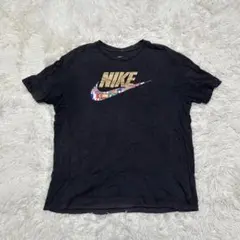 ✨ NIKE ナイキ　国旗ロゴプリント　半袖Tシャツ　カットソー　ブラック