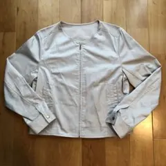 ViS ノーカラージャケット M ライトベージュ