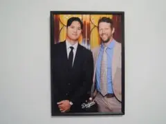 A4 額付き ポスター Clayton Kershaw クレイトン・カーショウ