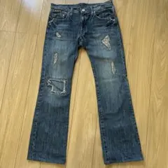 EDGE RUPERT スタッズ付き ダメージ加工 デニムパンツのサムネイル