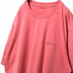 グレッグノーマン ロゴ刺繍 Tシャツ ピンク 桃色 古着