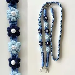 【2WAY仕様】スマホショルダー　スマホストラップ　ハンドメイド　マクラメ