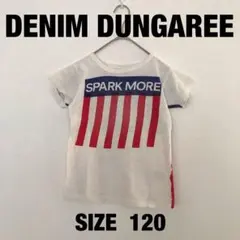 美品【デニム&ダンガリー】アメカジTシャツ120cmカタモ着用国旗星レア