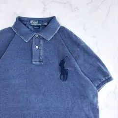 90s Polo by RALPH LAUREN ポロシャツ L インディゴ